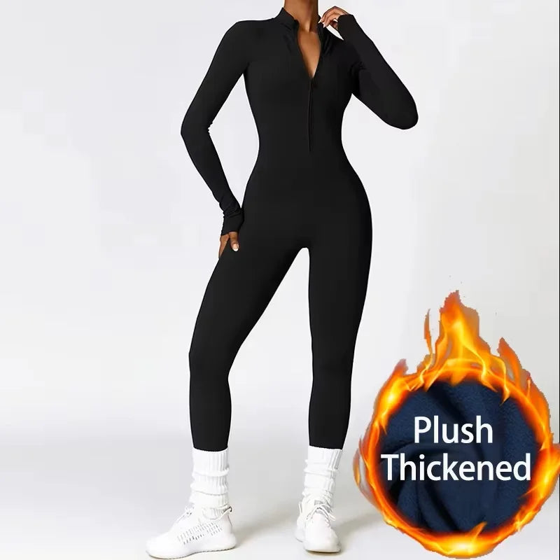 FLONIFY Summer Zipper Workout Jumpsuit Sports Overalls Women Gym Clothing Running Fitness Suits Gym Tracksuit Short Sportswear Yoga Set